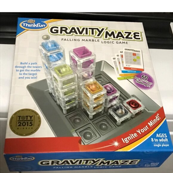 ThinkFun Gravity Maze Logic Game • Ages 8+ • 60 Challenges - Picture 1 of 1